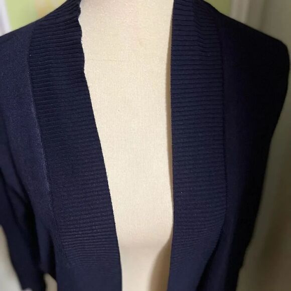 EUC Navy Blue Open Cardigan by “Red”, Size Large #WS12 - Picture 4 of 4